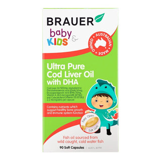 Braur Baby & Kids Ultra Pure Cod Liver Oil with DHA